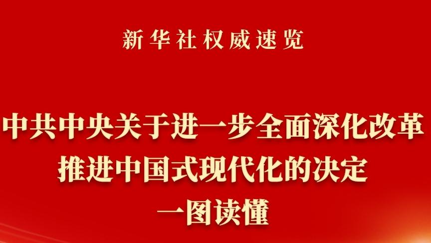 《中共中央關于進一步全面深化改革、推進中國式現(xiàn)代化的決定》一圖讀懂
