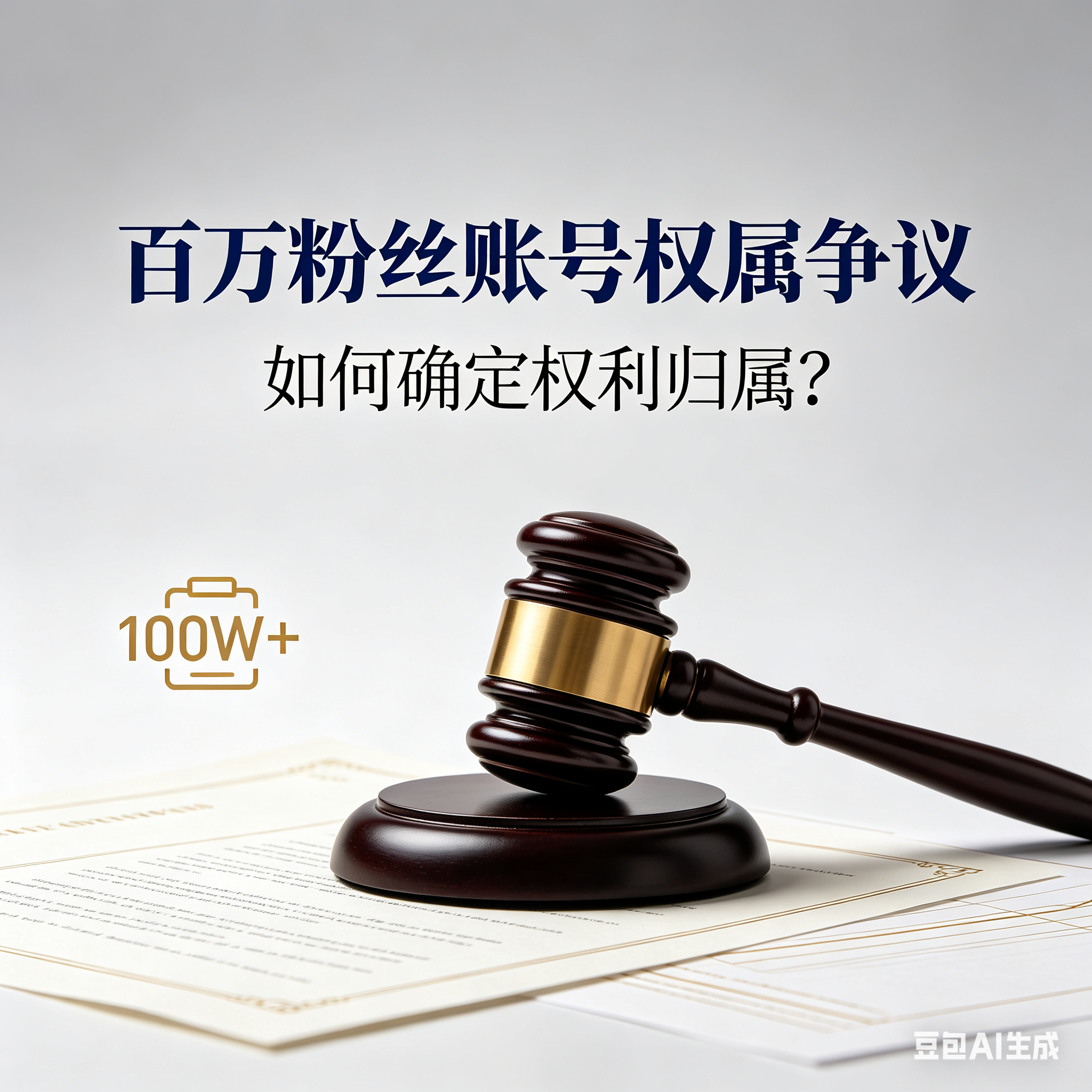 百萬(wàn)粉絲賬號(hào)發(fā)生權(quán)屬爭(zhēng)議，如何確定權(quán)利歸屬？